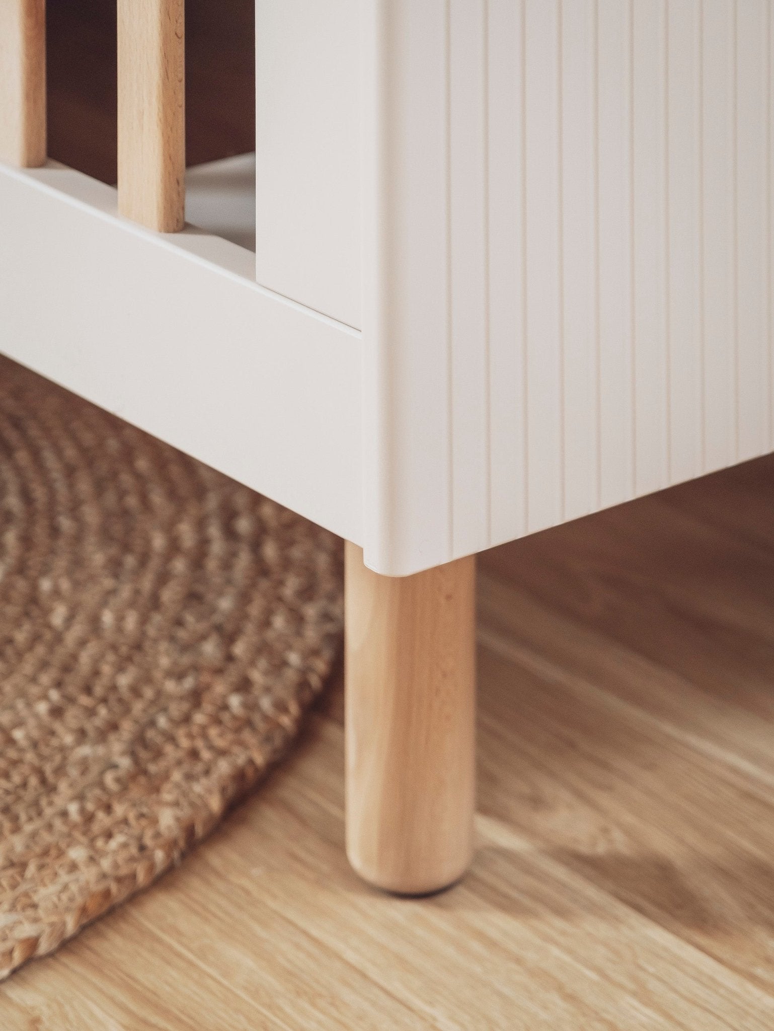 Maja Bed/Cot 3, growing functions 140x 70 cm Champagne color - Scandinavian Stories by Marton