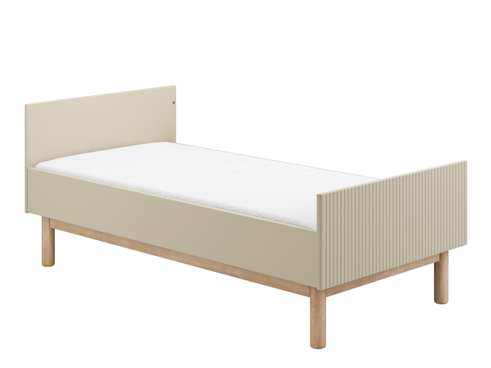 Maja Bed/Cot 3, growing functions 140x 70 cm Champagne color - Scandinavian Stories by Marton