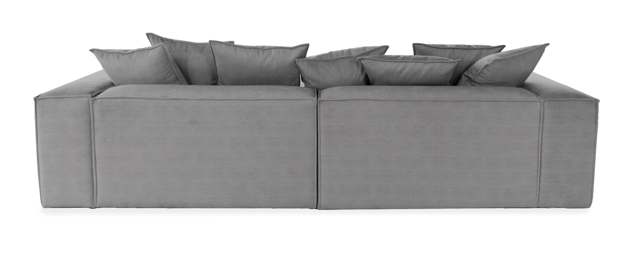 ASTRID 4-seater Sofa, exclusive Corduroy, Concrete, removable & washable covers - Scandinavian Stories by Marton