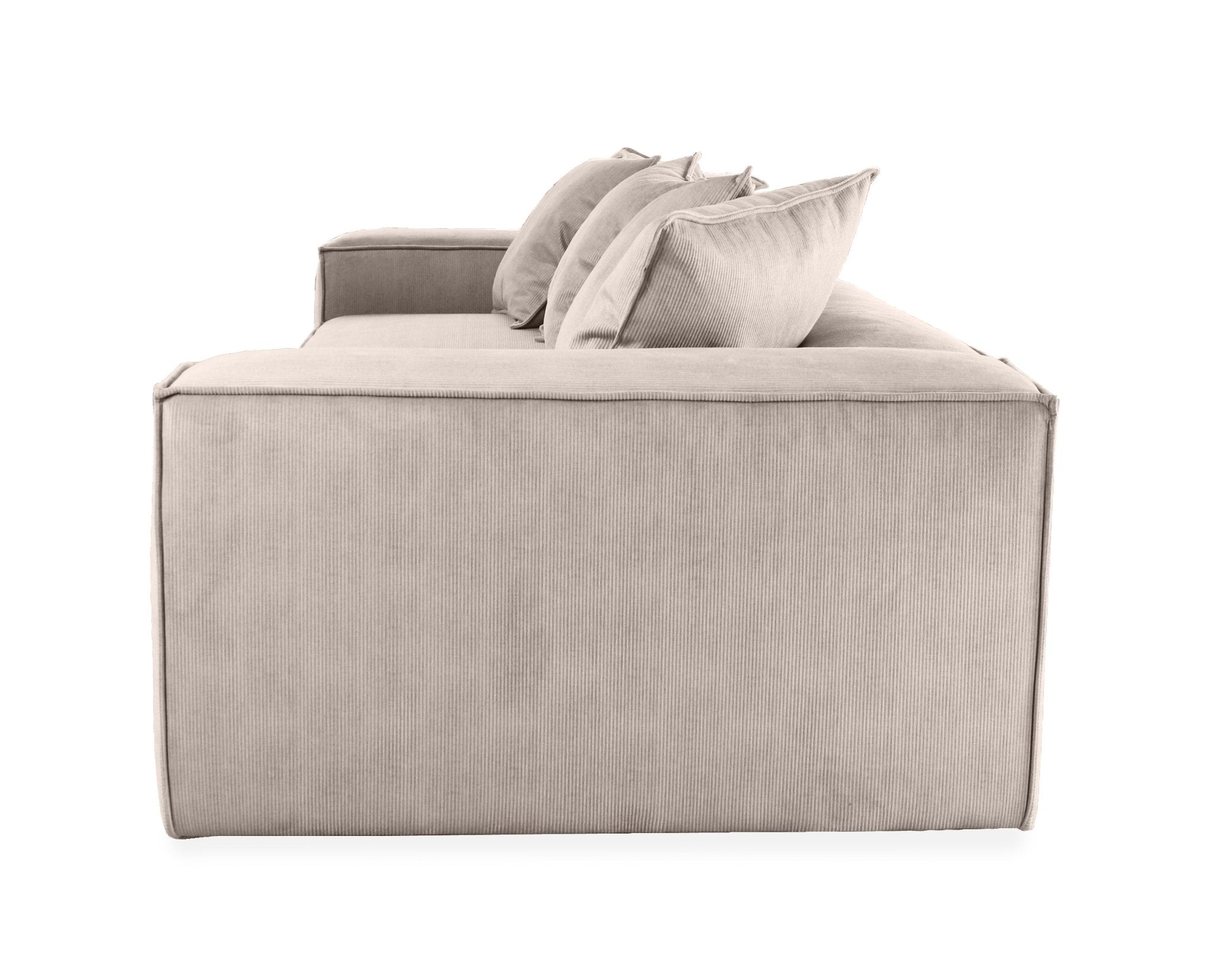 ASTRID 4-seater Sofa, exclusive Corduroy, Mole, removable & washable covers - Scandinavian Stories by Marton