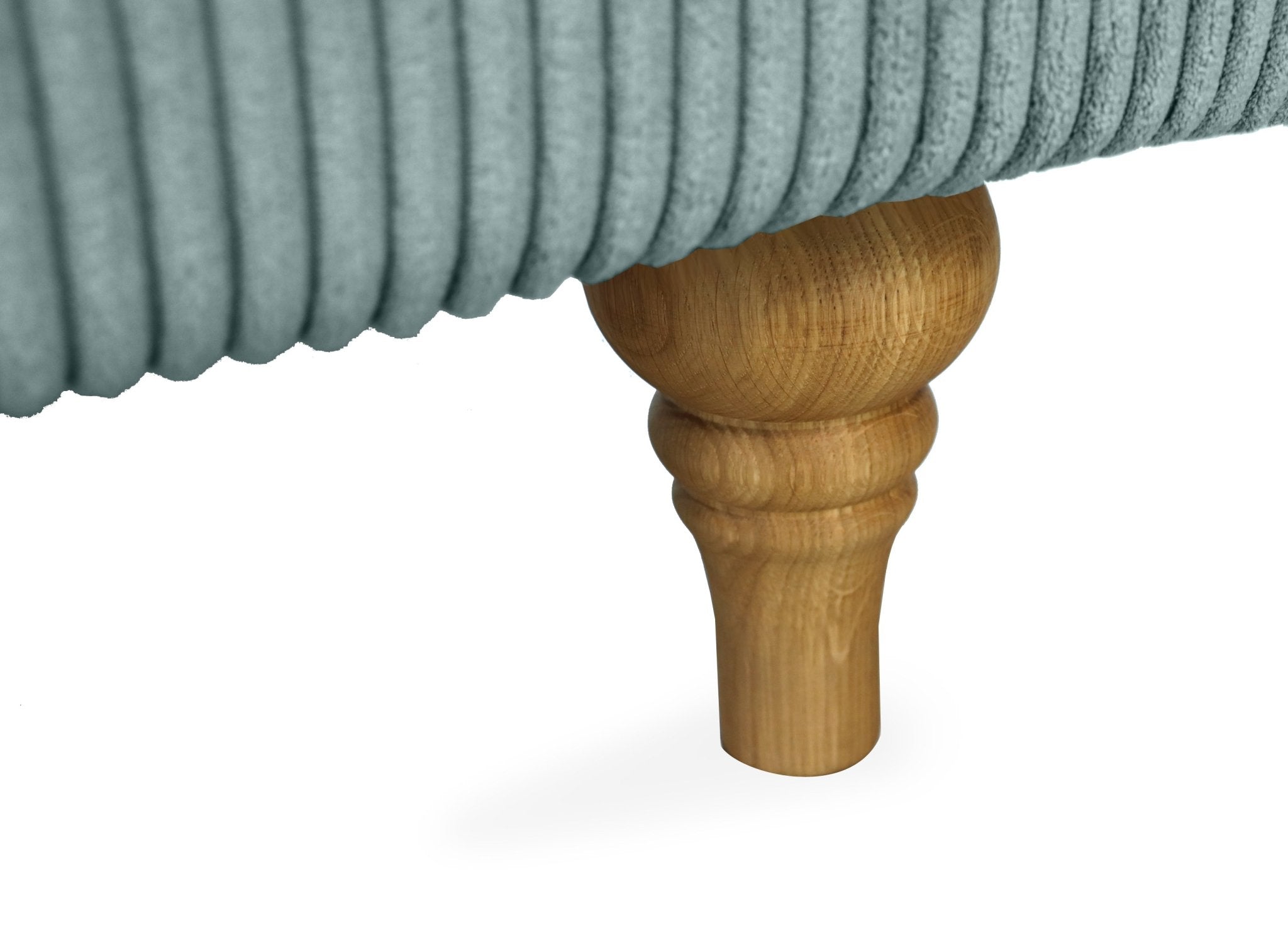 SELMA 4-seater sofa/sofa bed Corduroy, Dusty Blue, removable & washable covers - Scandinavian Stories by Marton