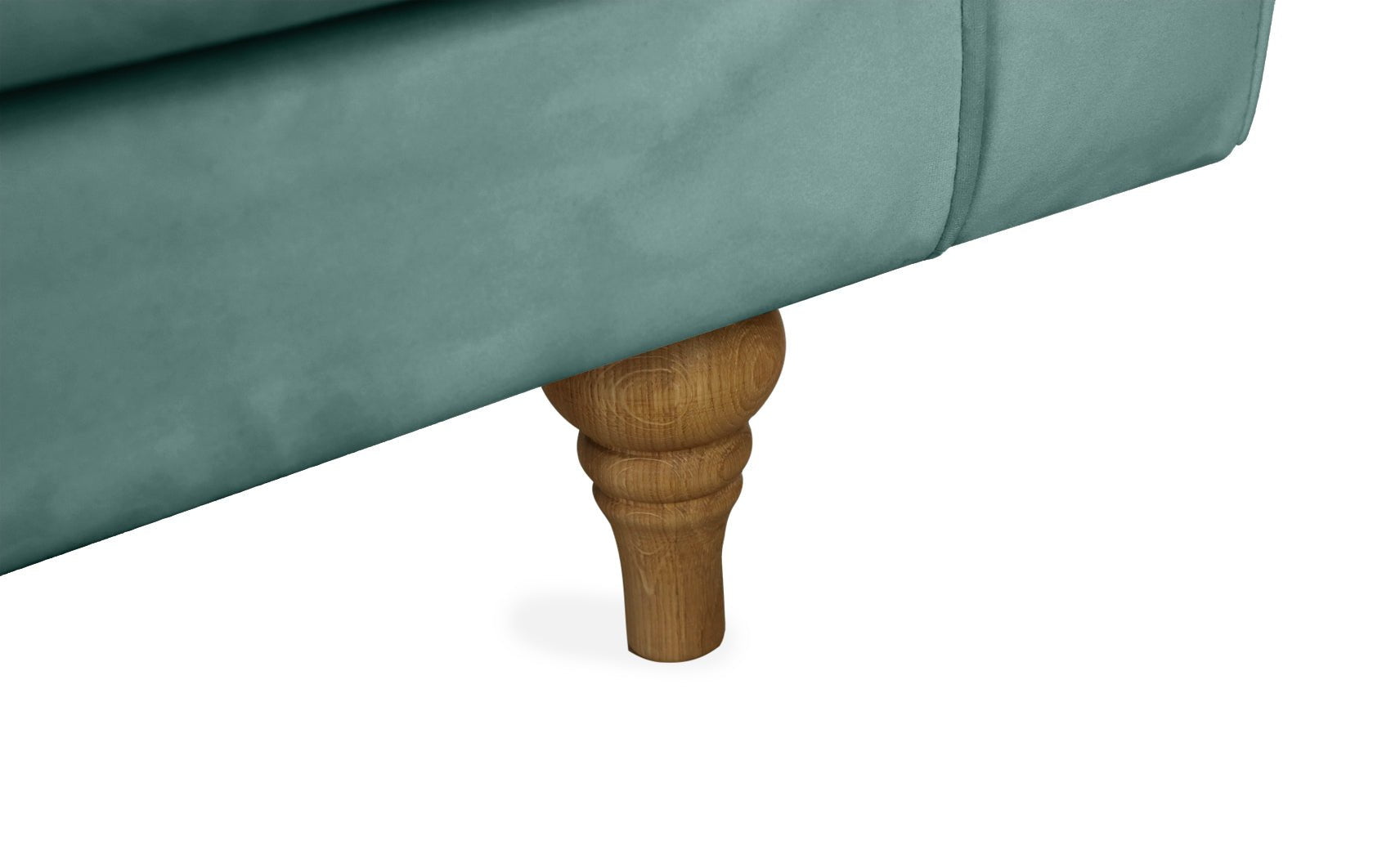 SELMA 4-seater sofa/sofa bed Exclusive Velvet, Light Petrolium removable & washable covers - Scandinavian Stories by Marton