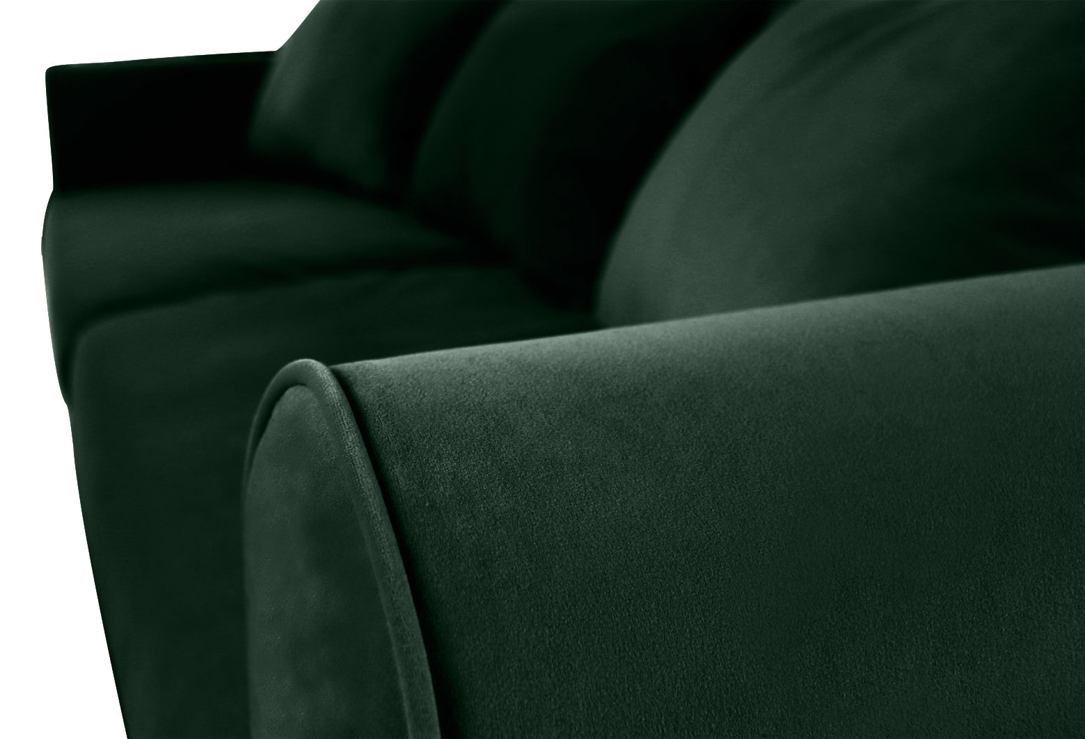 SELMA 4-seater sofa/sofa bed Exclusive Velvet, Moss Green, removable & washable covers - Scandinavian Stories by Marton