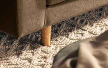 TOVE 4-seater sofa/sofa bed Exclusive Corduroy, Dark Beige removable & washable covers - Scandinavian Stories by Marton