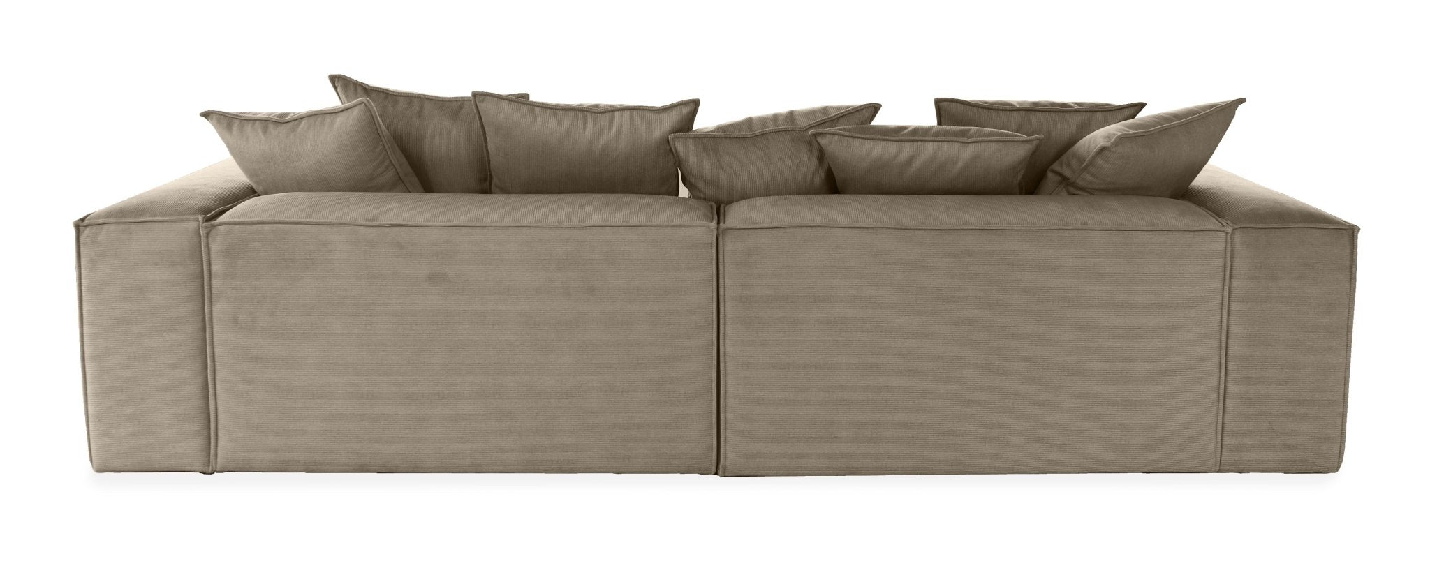 Stockholm L - shaped Sofa, exclusive Corduroy, Mole, removable & washable covers - Scandinavian Stories by Marton