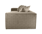 Stockholm L - shaped Sofa, exclusive Corduroy, Mole, removable & washable covers - Scandinavian Stories by Marton
