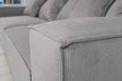 ASTRID L-shaped Sofa, exclusive Corduroy, Concrete removable & washable covers - Scandinavian Stories by Marton